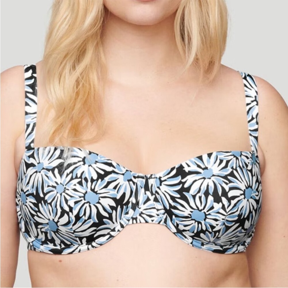 CUUP The Balconette Swim Bikini Top Bloom Cloud Size 16 (32H/34G)